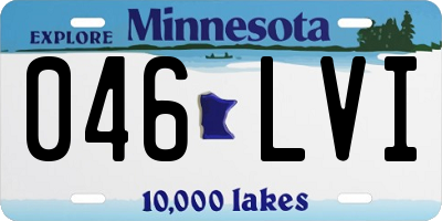 MN license plate 046LVI