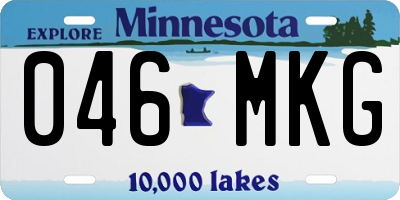 MN license plate 046MKG