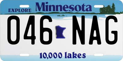 MN license plate 046NAG