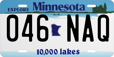 MN license plate 046NAQ