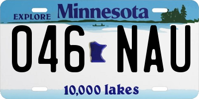 MN license plate 046NAU