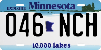MN license plate 046NCH