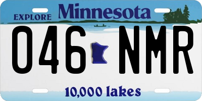 MN license plate 046NMR