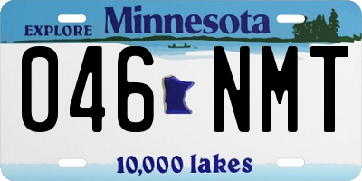 MN license plate 046NMT