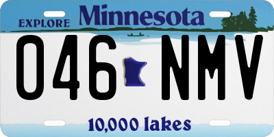 MN license plate 046NMV