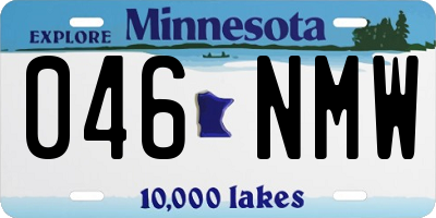 MN license plate 046NMW