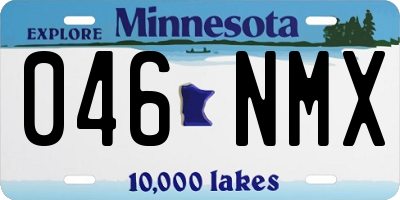 MN license plate 046NMX