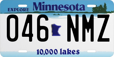 MN license plate 046NMZ