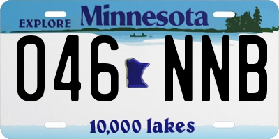 MN license plate 046NNB