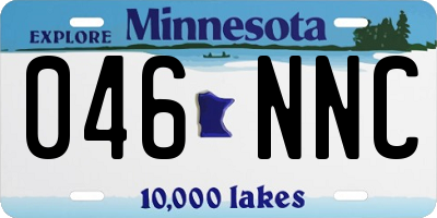 MN license plate 046NNC