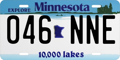 MN license plate 046NNE