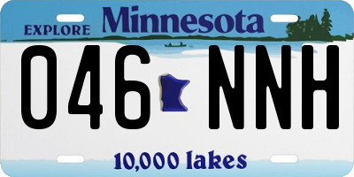 MN license plate 046NNH