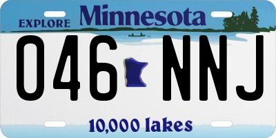 MN license plate 046NNJ