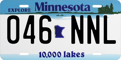 MN license plate 046NNL