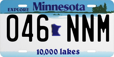 MN license plate 046NNM