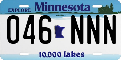 MN license plate 046NNN