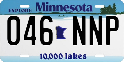 MN license plate 046NNP