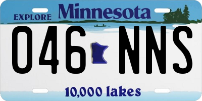 MN license plate 046NNS