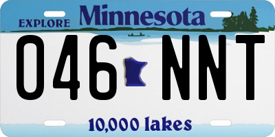 MN license plate 046NNT