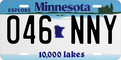 MN license plate 046NNY