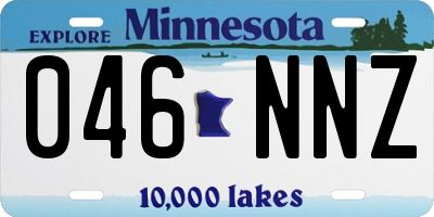 MN license plate 046NNZ