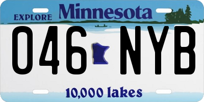 MN license plate 046NYB