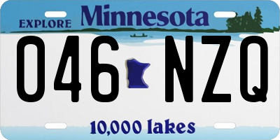 MN license plate 046NZQ