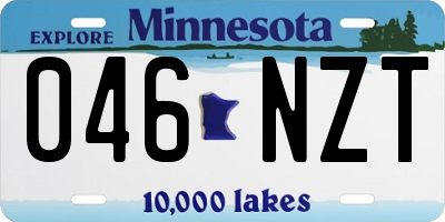 MN license plate 046NZT