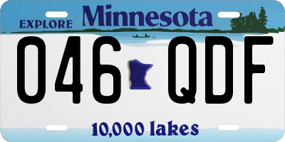 MN license plate 046QDF