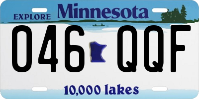MN license plate 046QQF