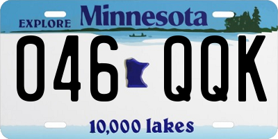 MN license plate 046QQK
