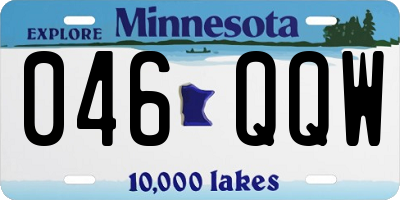 MN license plate 046QQW