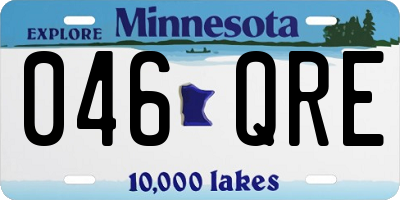 MN license plate 046QRE