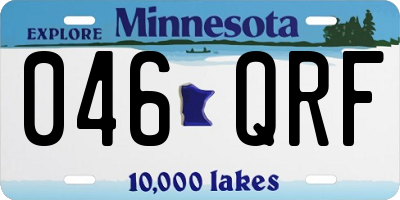 MN license plate 046QRF