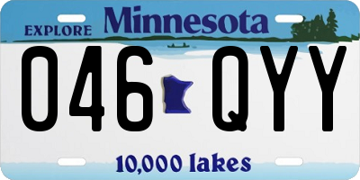 MN license plate 046QYY