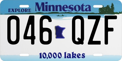 MN license plate 046QZF