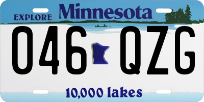 MN license plate 046QZG