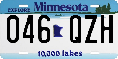 MN license plate 046QZH