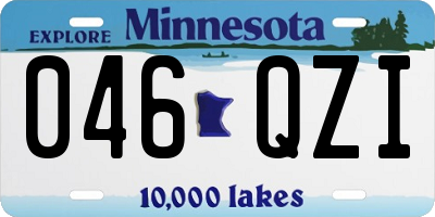 MN license plate 046QZI