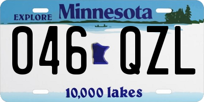 MN license plate 046QZL