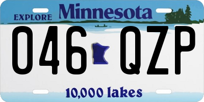 MN license plate 046QZP