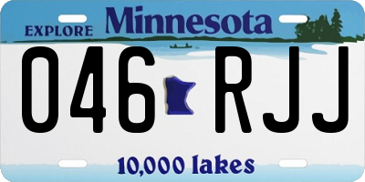 MN license plate 046RJJ