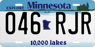 MN license plate 046RJR
