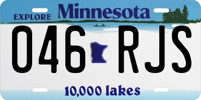 MN license plate 046RJS