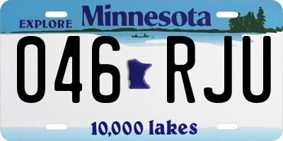 MN license plate 046RJU