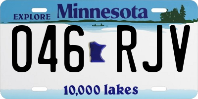 MN license plate 046RJV