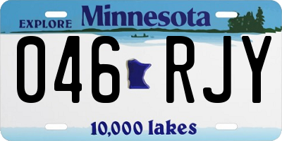 MN license plate 046RJY