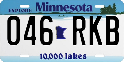 MN license plate 046RKB