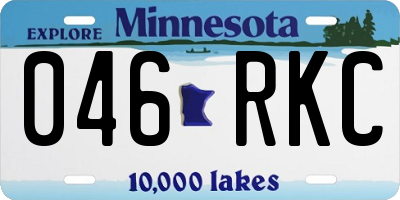 MN license plate 046RKC
