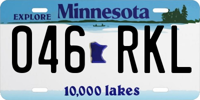 MN license plate 046RKL